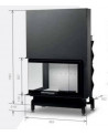 Insert de cheminée 90 EVO CGL LD d200 87 CM 8-14kW
