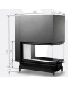 Takkasydän 100 EVO V LD d200 110 CM 8-14kW PREMIUM