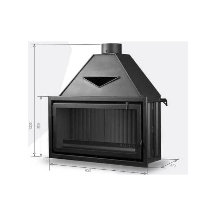 Insert de cheminée 95 CM Classic d200 9-15kW
