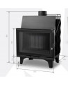Insert de cheminée 80 CM B d200 6-10 kW