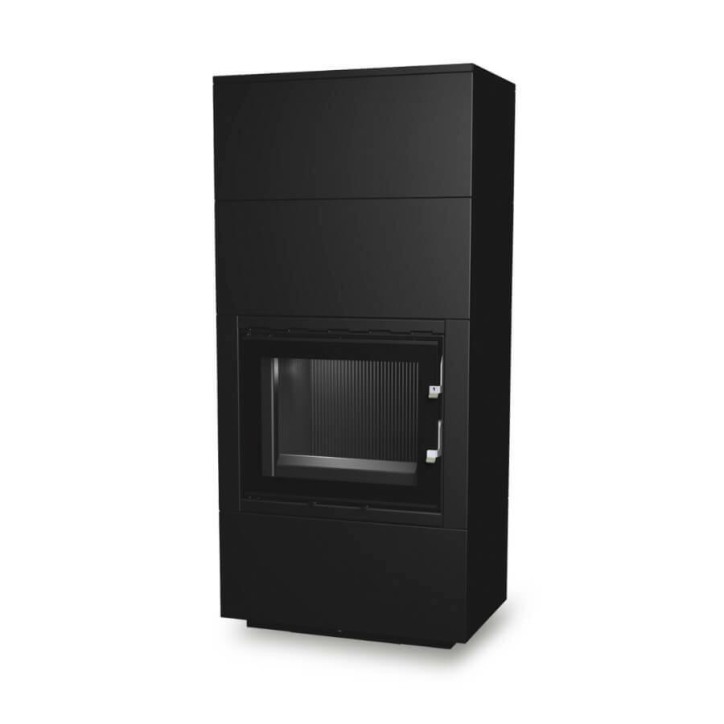 Insert de cheminée 60 B noir 1+2  79x149 CM 4-6 kW