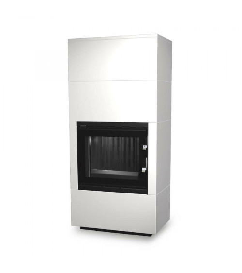 Insert de cheminée 60 BU blanc 1+2  57x180 CM 4-6 kW