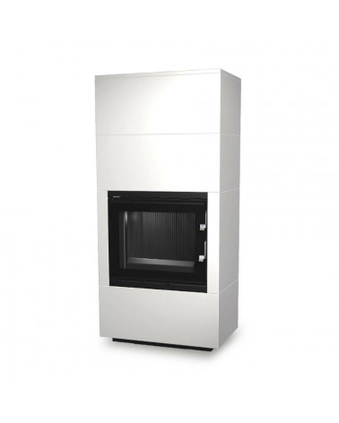 Insert de cheminée 60 BU blanc 1+2  57x180 CM 4-6 kW