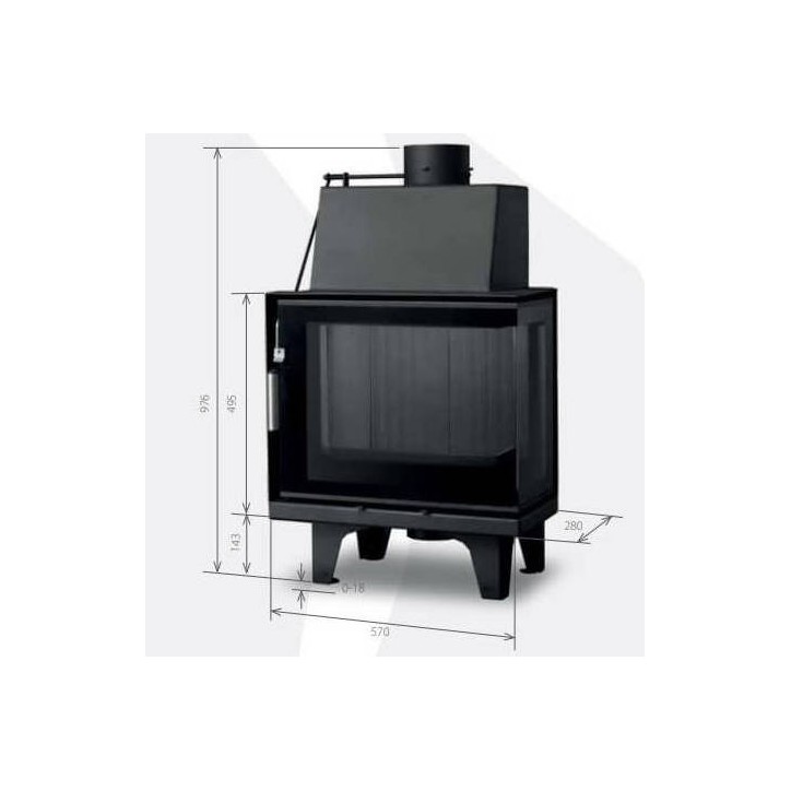 Inzethaard 60 B CGR d150 57 CM 4-6kW