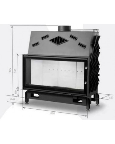 Takkasydän 110 EVO d200 12-21kW