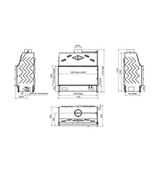 Takkasydän 110 EVO d200 12-21kW