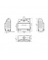 Insert de cheminée 100 EVO LD d200 96 CM 10-17kW design haut de gamme