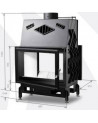 Inserto de lareira 68 CM EVO TÚNEL 7–13 kW