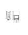 Insert de cheminée 80 EVO LD TUNNEL 84 CM 6-12kW design haut de gamme