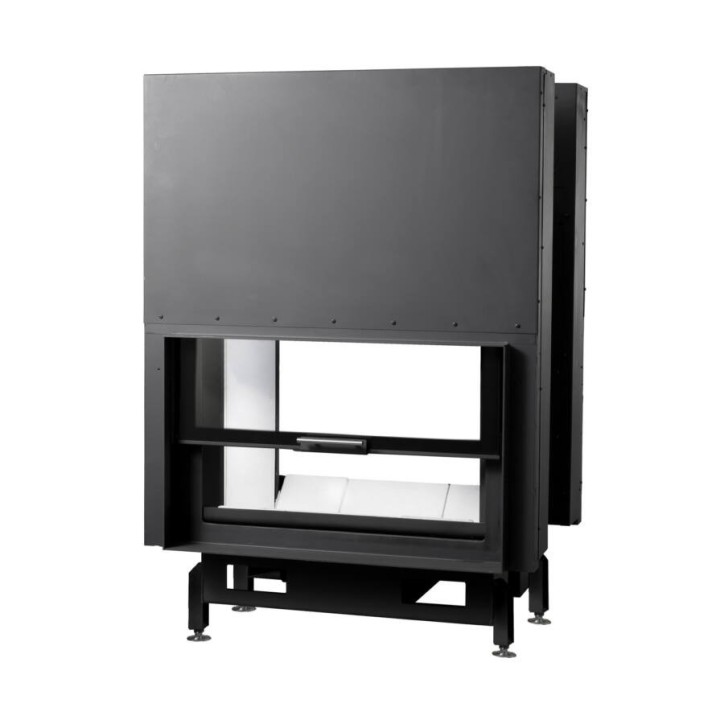 Inserto per camino a doppia faccia tunnel 130 EVO LD TUNNEL d200 126 CM 8-14kW design di alto livello