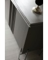 Buffet ALYA 4 portes 220 cm gris