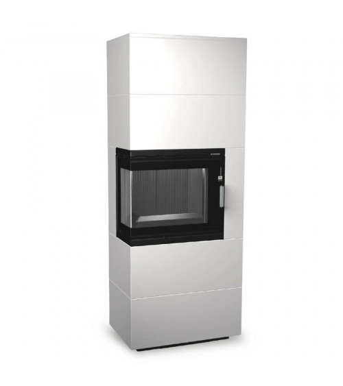 Insert de cheminée 60 BCG L meuble blanc 2+2  70x180 CM 4-6 kW