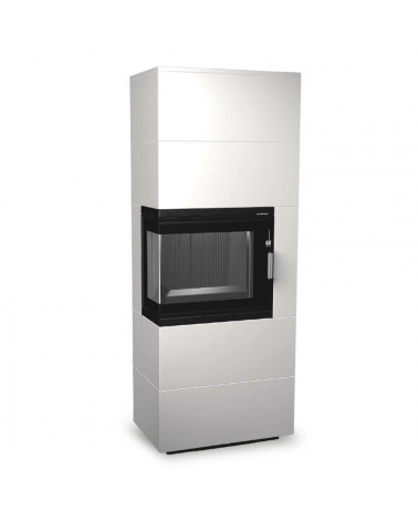 Insert de cheminée 60 BCG L meuble blanc 2+2  70x180 CM 4-6 kW