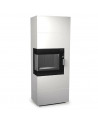 Insert de cheminée 60 BCG L meuble blanc 2+2  70x180 CM 4-6 kW