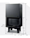 Insert de cheminée 80 JOY CG LD R d200 78 CM 4-7kW
