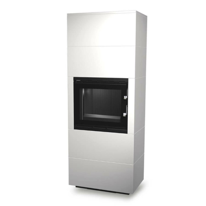 Insert de cheminée 60 B blanc 2+2  70x179 CM   6 kW