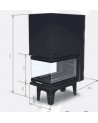 Inserto per camino 80 JOY V LD d200 52 CM 4-7kW