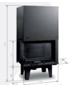 Insert de cheminée 80 JOY CG LD L d200 78 CM 4-7kW