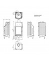 Insert de cheminée 50 CM BT 4-7 kW