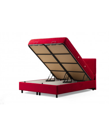 AMOUR commode + hoofdbord 160x200 cm rood