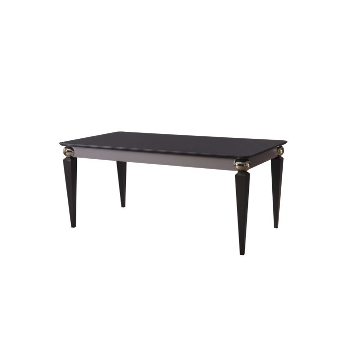 Salle à manger LISBONNE effet marbre, miroir et doré