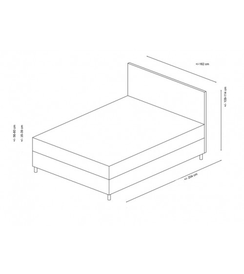 Letto di 160 cm di CASABLANCA