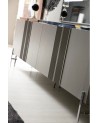 Buffet ALYA 4 portes 220 cm gris