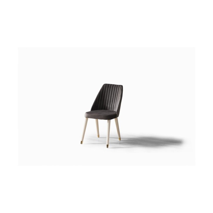 Salle à manger GOLDSTAR blanc et métal doré