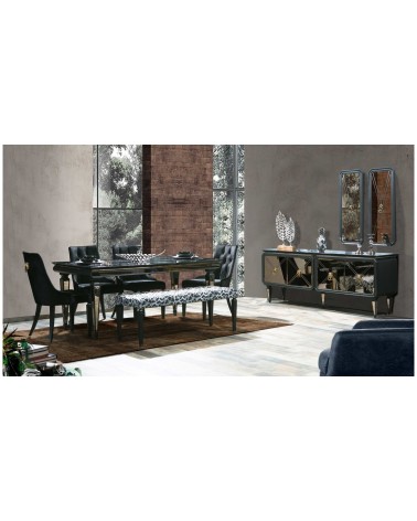Salle à manger IMAJ effet marbre noir
