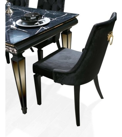 Salle à manger IMAJ effet marbre noir