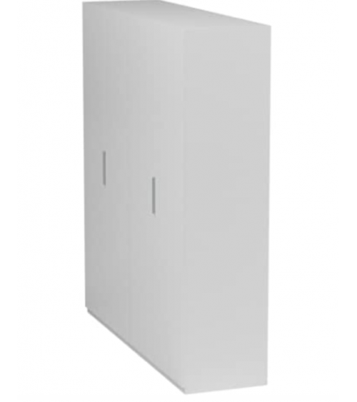 Armario con 4 puertas blanco brillante 180x200 cm