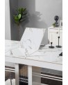 Salle à manger PARS blanc et effet marbre