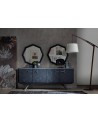 Buffet INITIALE ANTHRACITE - MARBRE GRIS 4 portes
