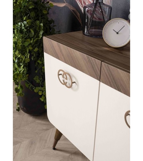 Salle à manger GALATA blanc et bois