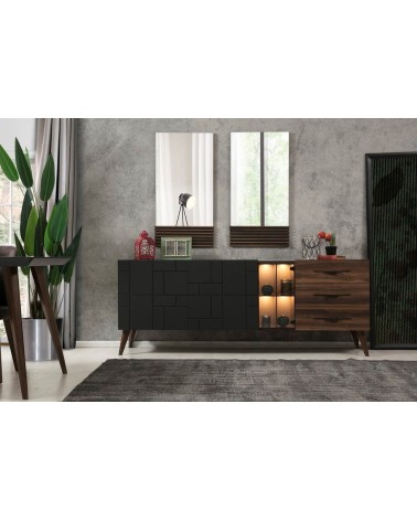 Buffet ASOS NOIR + miroir 208 cm