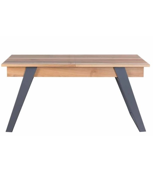 Salle à manger RIEKA bois et gris