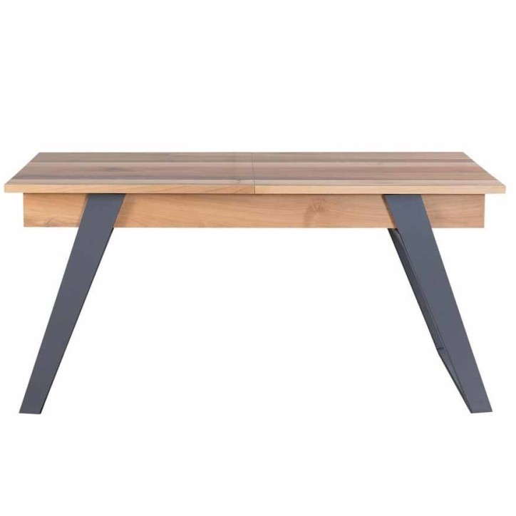 Salle à manger RIEKA bois et gris