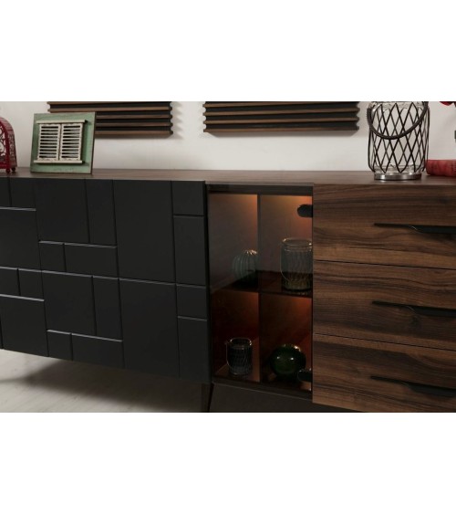 Buffet ASOS NOIR + miroir 208 cm