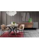 Salle à manger NAVONA bois et gris