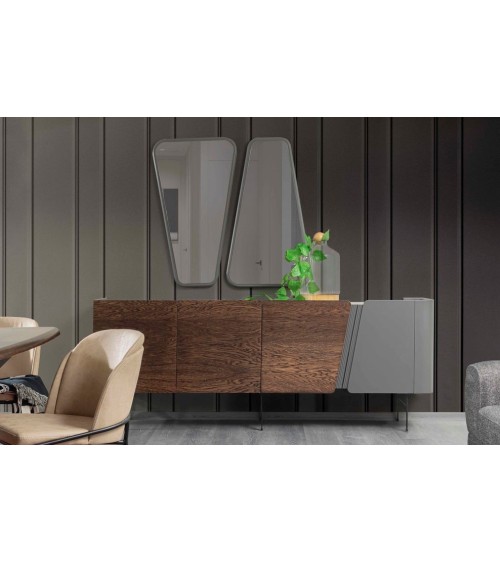 Salle à manger NAVONA bois et gris