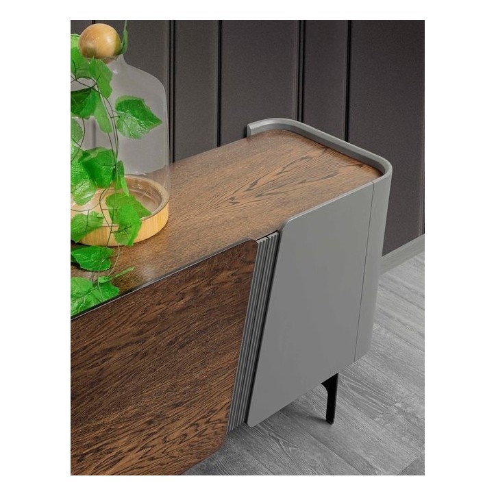 Salle à manger NAVONA bois et gris