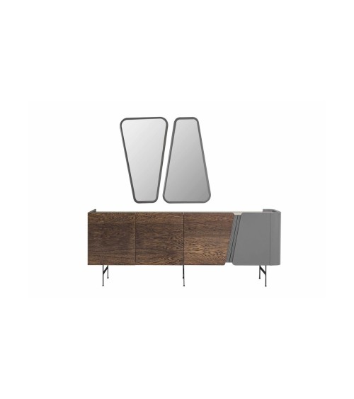 Salle à manger NAVONA bois et gris