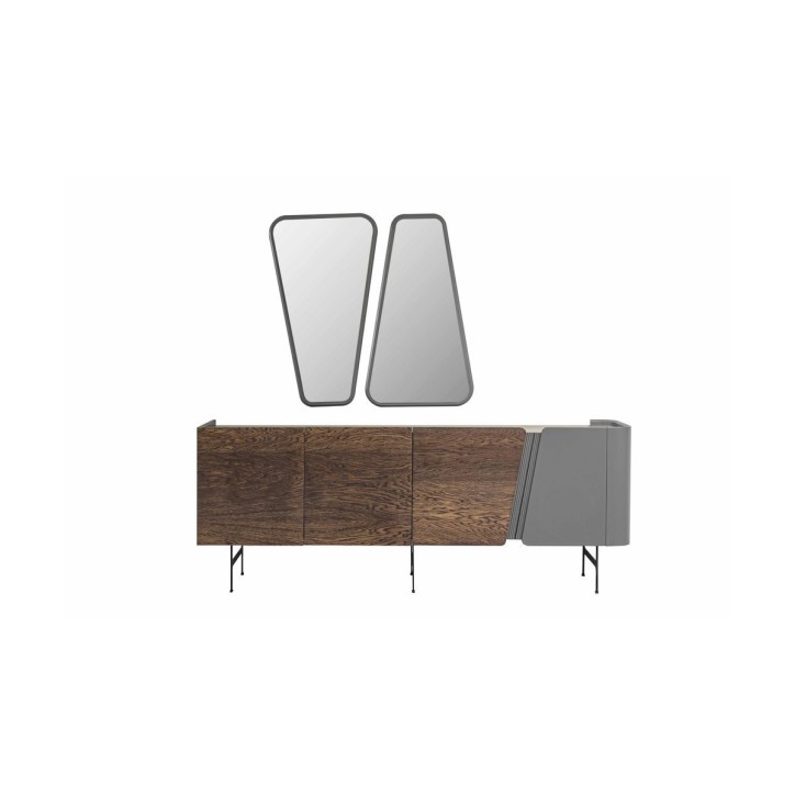 Salle à manger NAVONA bois et gris