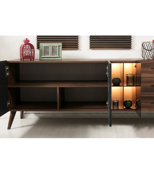 Buffet ASOS NOIR + miroir 208 cm