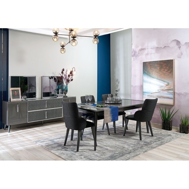 Salle à manger AQUA anthracite