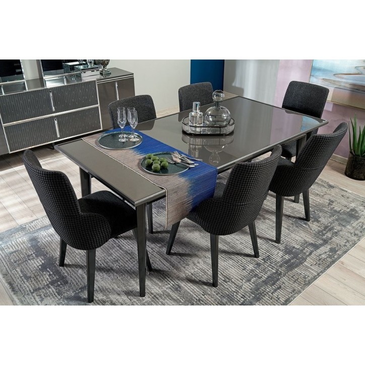 Salle à manger AQUA anthracite