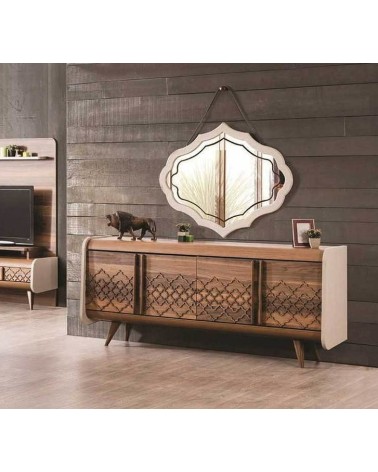 Salle à manger VEGA bois et blanc