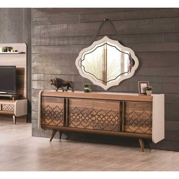 Salle à manger VEGA bois et blanc