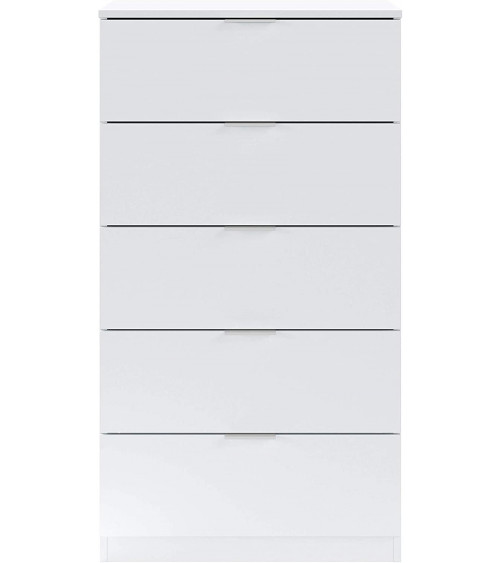 Artik witte ladekast met 5 laden 60 x 110 x 40 cm