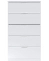 Cómoda con 5 cajones blanco artik 60 x 110 x 40 cm